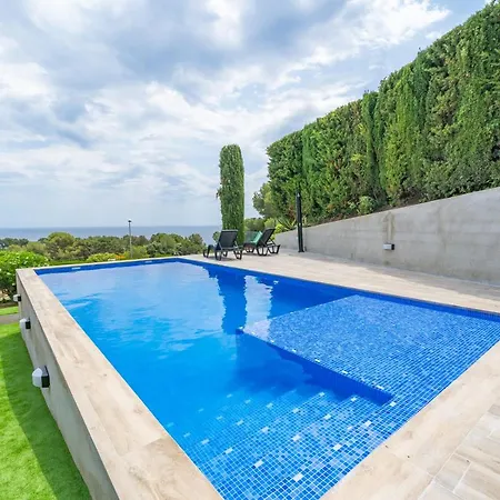 Villa Santa Cristina Lux, Ideal Familias, Frente Al Mar - Cala Treumal Blanes Exterior photo